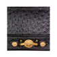 Versace Black Ostrich Vanity Bag