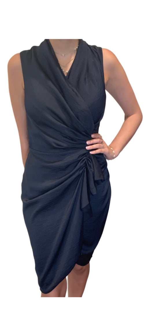 ALLSAINTS Navy Wrap Dress