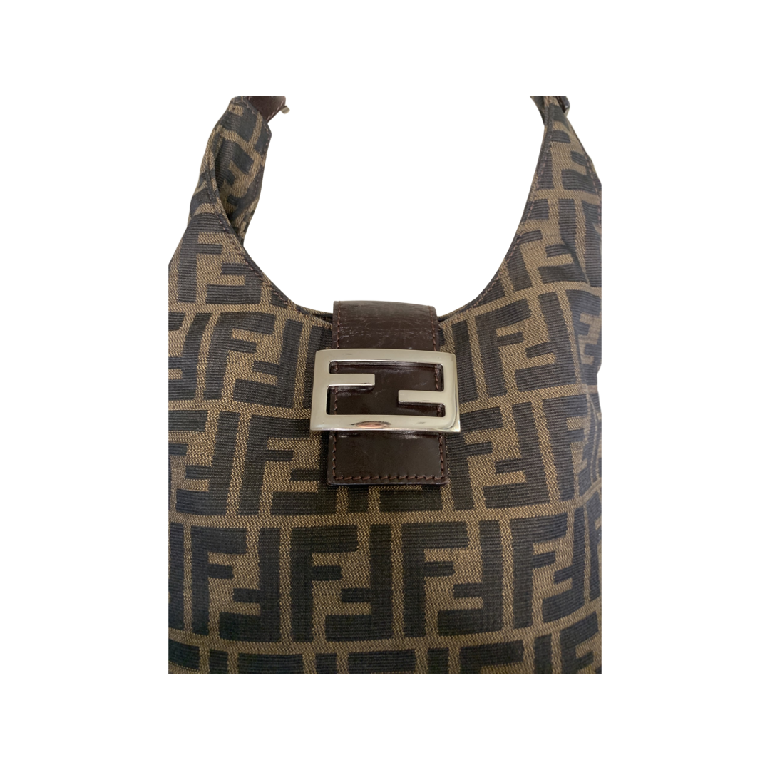 Fendi Zucca Logo Shoulder Bag