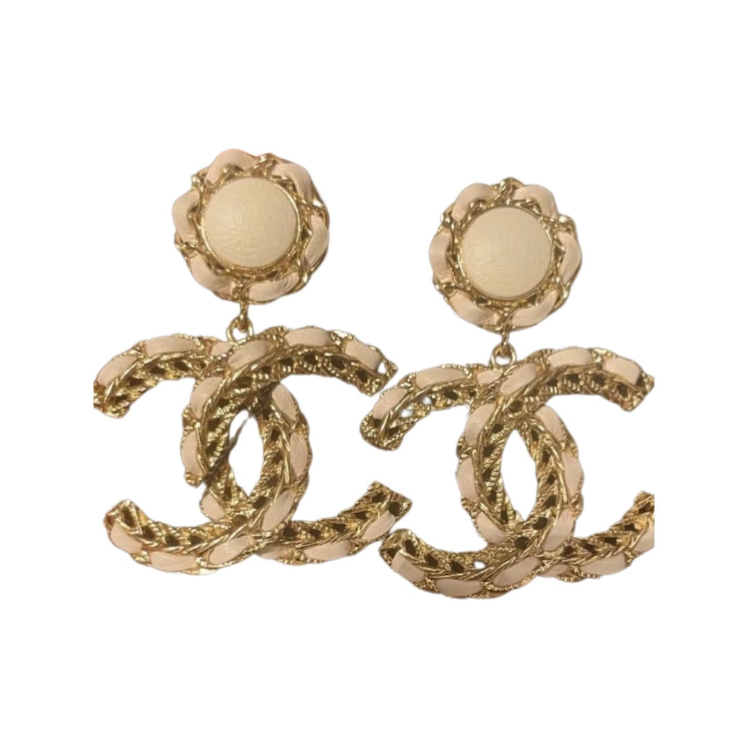 Chanel Brand New Medium Lambskin Earrings