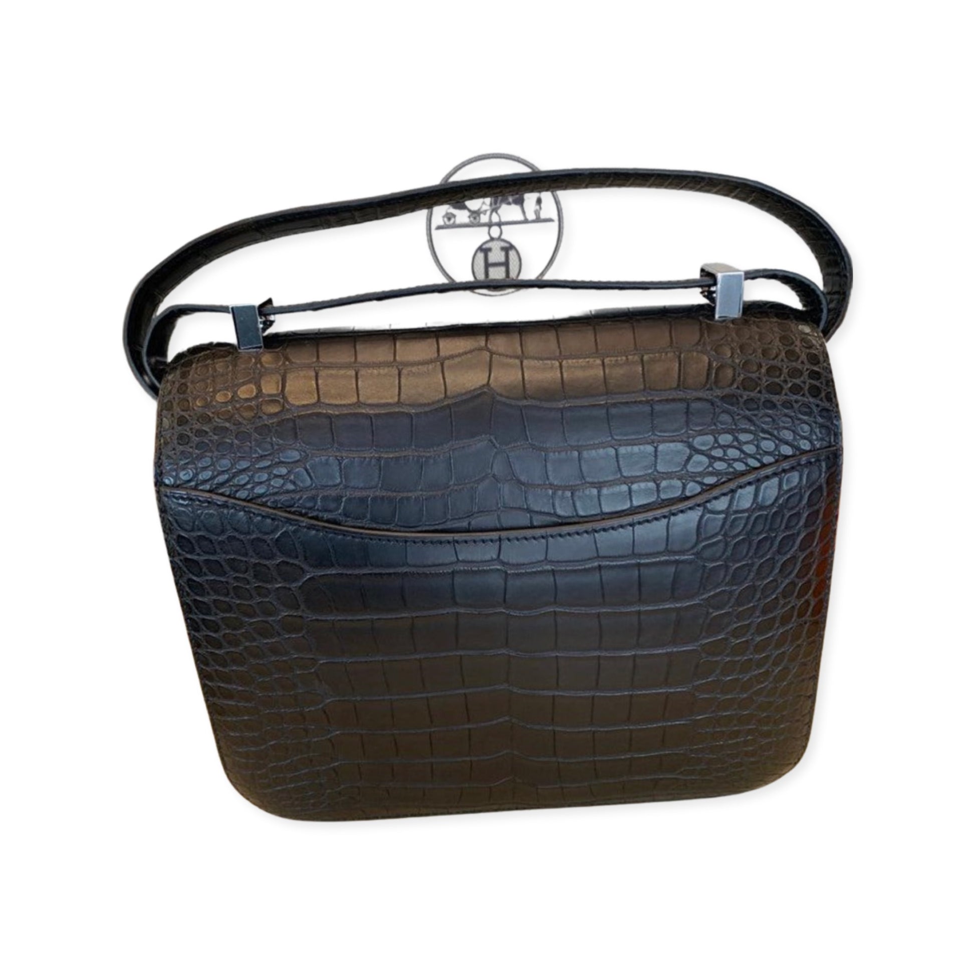 Constance leather handbag Hermès Black in Leather - 25106001